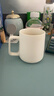千里江山办公杯水杯高档陶瓷茶水分离杯马克杯带盖泡茶杯 白色 450ml 实拍图