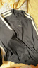阿迪达斯（adidas）卫衣黑色运动三条纹男女同款圆领套头上衣KA2562 黑色 L 实拍图