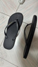 LURAD 人字拖女士平跟防滑夏季夹脚沙滩外穿EVA拖鞋 黑色 39-40 实拍图