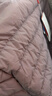 鸭鸭（YAYA）佟丽娅同款轻薄羽绒服女新款冬季短款圆领内胆修身时尚薄外套男 浅紫色【女款无领】 L 实拍图