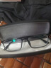 WAN XIN 新款 1.67超薄高清防蓝光镜片男可配度数送商务眼镜框女Z 9051黑色 尚眉线框不挑人 配万新1.60较薄非球面树脂镜片 实拍图