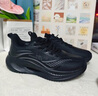 回力男鞋保暖运动鞋男冬季新款加绒棉鞋男百搭鞋子男 黑色（皮面） 40 实拍图