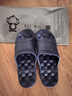 BAIHOU白猴侧漏水防滑按摩镂空男女情侣学生浴室洞洞凉拖鞋 深蓝42-43 实拍图