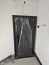 挺固加厚甲级防盗门入户门+防撬防爆安全门子母门+防火岩棉填充＋智能锁人脸识别 氟碳灰 2050*960【单门，开向可选】 机械锁 实拍图