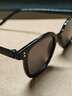 米奇啵啵墨镜 韩版太阳镜 防UV400 驾驶骑行旅游必备男女通用 2025网红款 C4038成人款-黑框黑灰片 实拍图