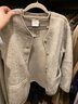 优衣库女装仿羊羔绒摇粒绒圆领开衫/千金风外套472938 30 浅米色 XL /165/92A 实拍图