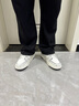森馬（senma）男鞋2025秋冬新款青少年运动休闲国潮鞋子男士轻便小白鞋百搭板鞋 108白黑 41 实拍图
