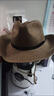 铂呐苓西部牛仔帽子男女草编川西新疆西藏旅游户外登山骑士遮阳帽大帽檐 骑士草编帽-咖色 (约56-58cm) 实拍图