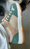 森馬（Senma）个性时尚简约板鞋系带厚底情侣休闲鞋男113111906 杏绿色 42码 实拍图