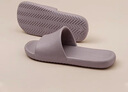京东京造【抗菌皮纹拖】eva软弹家居防臭浴室新款拖鞋女士 香芋紫 37-38 实拍图