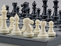 友邦（UB） 国际象棋黑白磁性折叠便携成人儿童学生教学用棋4812B-C(大号) 实拍图