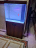 汉霸 超白玻璃鱼缸水族箱客厅家用超大型生态底滤智能懒人 金鱼缸 柚木色 靠墙80cm长x36cm宽x75cm+71cm高 实拍图