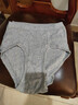 宜而爽【3条装】男士内裤100%纯棉罗纹三角裤男中高腰大码透气短裤衩 实拍图