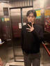 主意范（ZHUYIFAN）双拉链开衫毛衣外套男半高领加厚保暖秋冬oversize情侣针织衫夹克 黑色半高领（高品质升级版） XL 125-145斤 实拍图