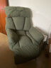 积木部落 电脑椅家用办公椅人体工学懒人沙发休闲椅午休折叠躺椅电竞椅子 墨绿色+脚踏【灯芯绒】折叠扶手 实拍图