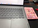 B.O.W航世 K155B 无线蓝牙数字小键盘 财务会计办公 复古圆帽 外接笔记本台式通用键盘 幻彩粉 实拍图