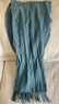 无印良品（MUJI）羊毛编织 围巾 围脖 保暖 女式 冬季 DD0IOA4A 烟熏蓝色 35*164cm 实拍图