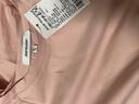 真维斯（JEANSWEST）长袖t恤女秋季基础款纯棉舒适宽松修身上衣内搭打底衫灰粉M 实拍图