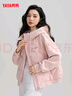 鸭鸭（YAYA）轻薄连帽短款女式羽绒服冬季简约纯色女式时尚外套 实拍图