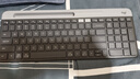 罗技（Logitech）K580无线蓝牙超薄静音键盘 办公键盘笔记本电脑手机Mac平板ipad键盘双模外接键盘薄膜便携多屏家用 超薄键盘-星空灰 实拍图