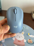 罗技（Logitech）M221 轻音鼠标 无线鼠标 办公鼠标 对称鼠标 带无线微型接收器 雾霭蓝 实拍图