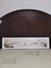 良木主卧老人卧室床头挂画新中式茶室装饰画客厅沙发背景墙壁画高级感 J1-暖居-棕木框+布艺 30*120CM 实拍图