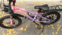 凤凰山地自行车男女变速山地车碟刹青少年儿童自行车学生单车 星际 粉紫【变速】后座+LED灯+三刀轮 20寸【适合125-160cm】 实拍图