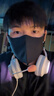蕉下（beneunder）超透气防晒口罩男全脸防晒骑行面罩防风骑行口罩护脸基尼漫暮黑 实拍图