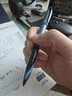 uni三菱 黑科技黑色中性笔高颜值0.5黑笔签字笔商务直液式水笔水性笔 UBA-188C 钢蓝色杆6支 实拍图