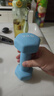 Ma fitness哑铃男士健身家用器材六角小哑铃5kg男生宿舍防锈纯铁4kg一对公斤 2KG*2只天空蓝-初级力量训练 蓝色 实拍图