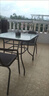 紫叶户外桌椅组合 阳台桌椅 现代简约 庭院露天铁艺休闲桌椅餐桌藤椅 4【椅】+1【方桌有孔 80X80】 实拍图