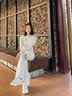 翊尚美微喇运动裤女款春秋冬季2026新款显瘦休闲裤子女小个子加绒长卫裤 实拍图