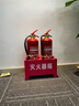 星华安 加厚半截式灭火器底座 干粉3-4公斤可装2具 家庭用消防器材 商用厂店用干粉4kg水基灭火器箱 实拍图