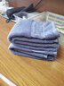京东京造138g加厚阿瓦提长绒棉毛巾 7A加大抗菌不掉毛洗脸擦手 蓝色 实拍图