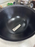 王源吉铁锅炒锅双耳苏锅王老式家用圆底无涂层手工龟纹大肚不粘炒锅40cm 实拍图