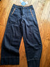 茵曼莱赛尔棉高腰阔腿牛仔裤2025冬女装新款显瘦长裤 深牛仔蓝 27 实拍图