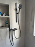 惠达（HUIDA）卫浴淋浴花洒家用卫生间浴室出租房公寓小户型简约简易花洒无顶喷 [奶白恒温数显]除氯净水+精铜大置物C26B 实拍图