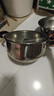 爱仕达（ASD）汤锅304不锈钢蒸汤锅 炖煮锅复底小汤锅22CM燃气电磁炉通用奶锅B1 实拍图