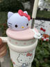 YANIS 3hello kitty保温杯大容量水杯女礼物高颜值咖啡杯316不锈钢吸管杯 hellokitty700ml（316礼盒装） 实拍图