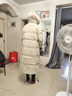 鸭鸭王一博同款312g充绒冰壳系列羽绒服长款男女极寒加厚冬季保暖外套 燕麦色 【男女同款现货速发】 L 实拍图