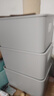 爱丽思（IRIS） 日本可叠加塑料收纳箱收纳盒衣柜衣物整理箱零食玩具桌面储物箱 升级款灰色特大号一个装 带盖收纳箱 实拍图