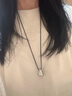 DAISY DREAM极简水滴金属吊坠黑皮绳项链女长款可调节冷淡风秋冬毛衣链配饰品 极简水滴项链 实拍图