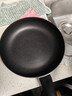 苏泊尔（SUPOR）平底锅不粘锅 牛排煎锅 麦饭石色炒菜锅煎蛋煎饼锅电磁炉燃气通用 推荐【28CM加深】配盖+木铲 实拍图