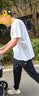 真维斯（Jeanswest）t恤男短袖潮流潮牌宽松纯棉夏季男士半袖男女重磅220g体恤衣服男R 面料升级220G-白（小红花) L 【推荐110-130斤左右】 实拍图