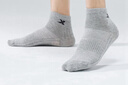 特步男袜干爽亲肤运动袜五双装混色纯色袜子吸湿排汗夏秋透气 实拍图