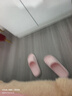 洁丽雅拖鞋女夏季室内家居家用浴室洗澡防滑防臭EVA情侣静音凉拖鞋男夏 粉色【热卖款】 36-37 （适合35-36码） 实拍图