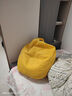 树浩懒人沙发可躺可睡休闲单人豆袋小沙发卧室阳台坐墩榻榻米狗窝躺椅 【中号-标准款】柠檬黄 实拍图