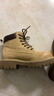 骆驼（CAMEL）【山越】工装靴女新潮厚底马丁靴 L25W076018 杏色(反绒皮) 35 实拍图