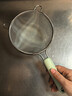 炊大皇 双耳漏勺细网304不锈钢滤网勺豆浆过滤网筛婴儿辅食 绿中号26目 实拍图