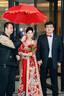 盛夏时光 新娘伞结婚红伞长柄伞大红色伞婚庆复古遮阳晴雨伞 双爱心新娘伞 实拍图